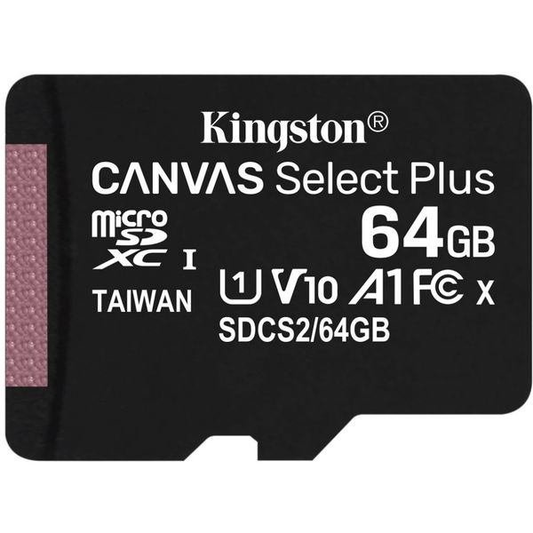   micro SDXC UHS-I, 64 , Kingston Canvas Select Plus Class 10   SD